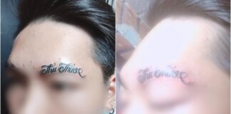 Cạo sạch lông mày để xăm tên bạn gái, nam thanh niên bị CĐM chế giễu là chiếu mới: “Chia tay thì ngồi mà khóc”