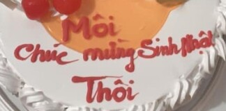 Chiếc bánh kem gây lú nhất MXH hôm nay, thiếu mỗi dấu ngã mà lời chúc đi xa quá