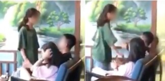 Cô gái tát tới tấp vào mặt bạn trai giữa quán cafe, cô nàng ngồi cạnh hét lớn: “Em nói em là người yêu cũ rồi cơ mà”