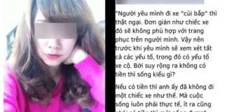 Cô nàng “yêu là phải có xe đẹp” bị dân mạng “ném đá” tơi tả