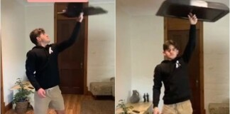 Cộng đồng mạng bất ngờ, thán phục trước “thánh quay tay” mới nổi, từ TV, màn hình cho tới gương khổng lồ, thứ gì cũng quay được hết