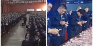 Cộng đồng mạng xôn xao trước màn thưởng Tết như mơ trong nhân viên: Đếm tiền 15 phút, được bao nhiêu thì thưởng từng ấy