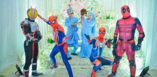 Đi đám cưới cô em út, 4 ông anh ruột diện đồ siêu anh hùng để “dọa” chú rể: Nhớ chăm sóc em gái bọn anh cho tốt nhé