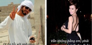 Hài hước với ảnh chế chàng trai Ả-rập với Bà Tưng, Ngọc Trinh