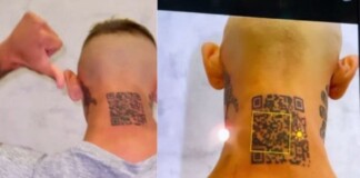 Hào hứng xăm mã QR lên gáy để kêu gọi người follow Instagram, nam thanh niên hào hứng được một tháng rồi “tắt ngúm”