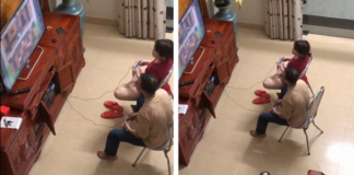 Nghỉ dịch ở nhà, hai “phụ huynh” nổi máu game thủ cày điện tử 4 nút, cộng đồng mạng trầm trồ, thán phục
