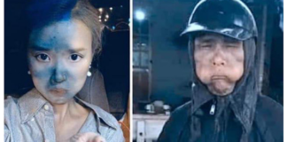 Nghi vấn Hot girl bôi đen mặt giống thanh niên “cầm đầu gà” để “câu like” trên mạng xã hội