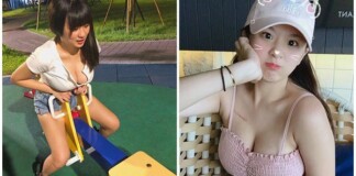 Ngồi bập bênh khoe ngực nửa kín nửa hở, cô nàng nữ sinh hóa hot girl chỉ sau một đêm