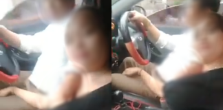 Người đàn ông vừa lái ô tô vừa ‘hái bưởi’ khiến cộng đồng mạng bức xúc