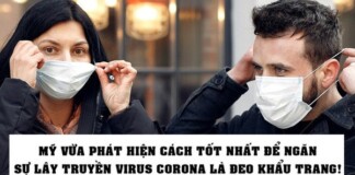 Nóng: Mỹ vừa phát hiện cách tốt nhất để ngăn chặn sự lây truyền virus corona là… đeo khẩu trang!