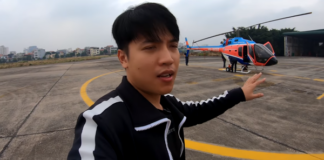 NTN chơi lớn, thuê hẳn trực thăng bay ngắm cảnh, người xem nhìn mà cảm thán “Chỉ biết ước”
