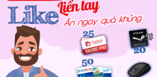 TẶNG 115 phần quà: Thẻ điện thoại, thẻ Garena, Steam wallet và Chuột… cho anh em game thủ