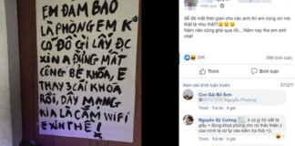 Thanh niên dán giấy trước cửa phòng trọ “dặn” trộm: “Anh đừng mất công bẻ khóa”, lý do khiến tất cả bật cười