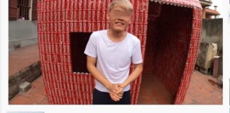 Thử thách xây nhà bằng 5.000 lon coca, con trai bà Tân Vlog khiến cộng đồng mạng ngán ngẩm “Lại học ai đó”