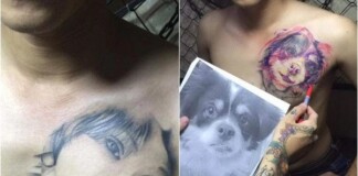 Trót xăm mặt bạn gái lên ngực rồi chia tay, nam thanh niên có pha xử lý siêu khó đỡ khiến CĐM kinh ngạc