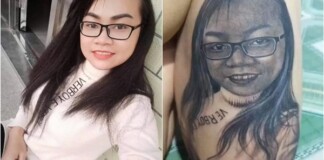 Xăm hình vợ lên đùi để thể hiện tình yêu, nam thanh niên khiến CĐM không thể nhịn cười trước “thành phẩm” và cái kết của câu chuyện