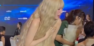 Xoài Non gặp sự cố, suýt “tụt áo” trên thảm đỏ